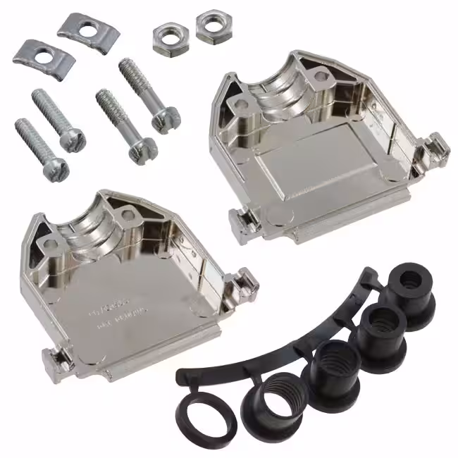 DCH-B-003 Cinch Connectivity Solutions  Capots de connecteurs D-Sub en forme de D